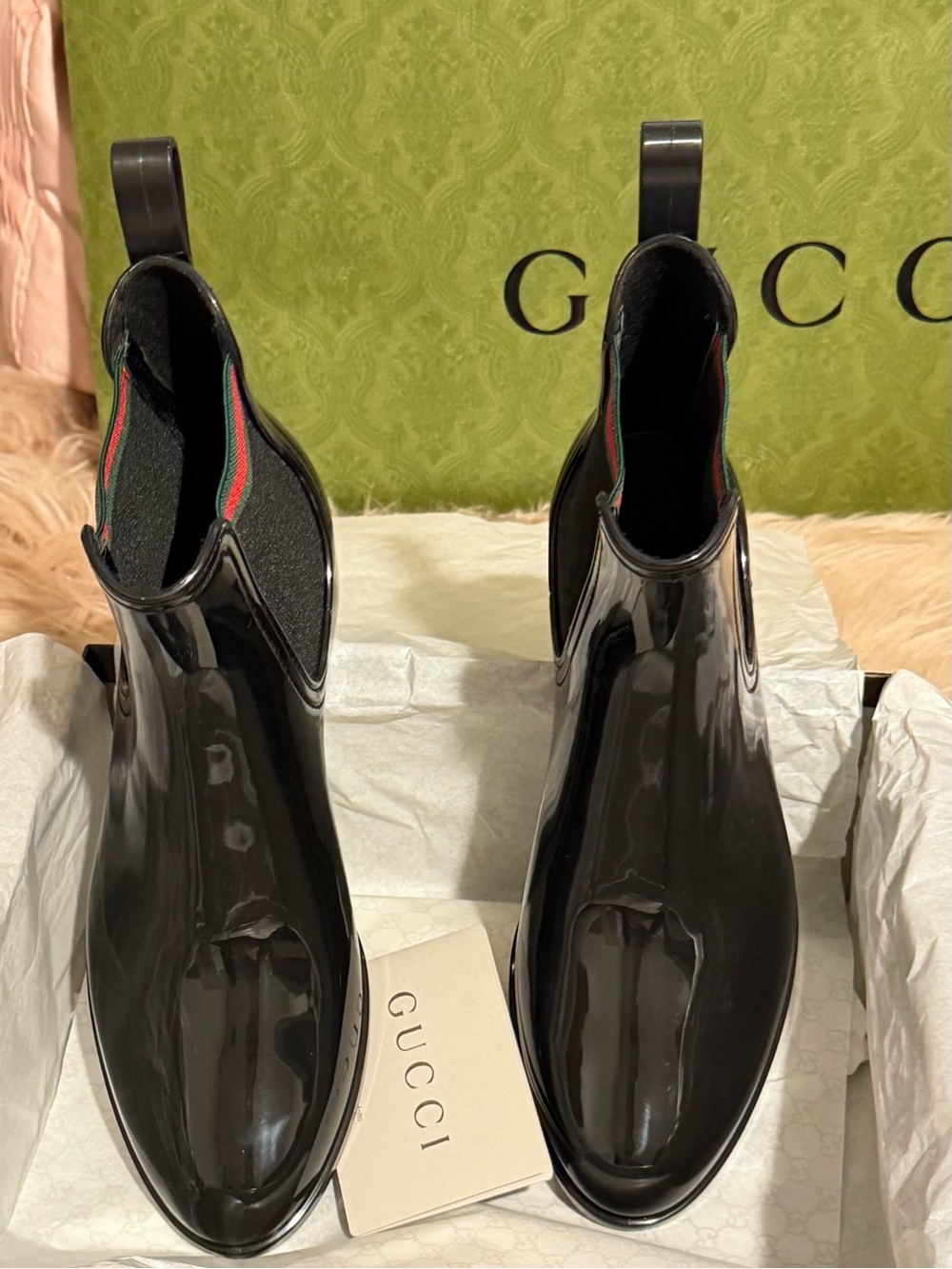 Vintage Brand New Gucci Rain Boots
